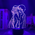 Miniatyrbillede 3 af 7: Anime Lampe Kirito og Asuna Figur 3D LED Natlampe USB/Batteridrevet 7 Farve Touch/Fjernbetjening 16 Farve Soveværelses Dekoration USB Skrivebordslampe
