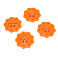 Miniatyrbillede 7 af 7: 4 stk. Hotbed Justeringsmøtrik Høj Hårdhed M4 Varmeseng Nivellering Møtrik til LONGER LK4 Pro til Ender 5 til Ender 3 V2Orange