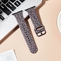 Pikkukuva 2 / 4: Apple Watch -ranneke, pehmeä silikoniurheiluranneke, vaihdettava ranneke, sopii koko Iwatch-sarjaan (Shine Red Black 42/44/45mm)