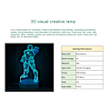 Miniatyrbilde 5 av 7: JUSTUP Anime Naruto nattlys 3D illusjonslampe fjernkontroll Sakura barnerom juledekorasjonslys -- Sasuke Uchiha（Hvit/svart sete）
