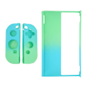 Miniatyrbild 2 av 7: Spelkonsolskyddsfodral Gradient Ergonomiskt grepp Spelkonsol Silikon Skyddsfodral för Switch OLED Blå Grön