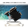 Pikkukuva 7 / 7: ST32 PCI-E 2-porttiseen RS232-sarjakorttisovitin virtalähteellä WCH382L Master Chip