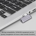 Miniatyrbillede 7 af 7: Type-C Magnetisk Adapter til Macbook Hurtigopladning Magnet USB-C Stik (Grå)