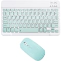 Miniatyrbillede 1 af 7: Genopladeligt Bluetooth-tastatur og mus-kombination Ultra-tyndt bærbart kompakt trådløst mus-tastatursæt til Android Windows Tablet