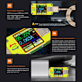 Miniatyrbillede 3 af 7: Bluetooth USB3.0 Farveskærm Spænding Strøm Tester Voltmeter Multimeter Type C Interface