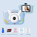 Pikkukuva 1 / 3: Lasten kamera, jolla voi ottaa kuvia ja videoita, lasten syntymäpäivälahjat, pieni SLR-kamera, sarjakuvalelut Blue Turnip Rabbit 32G Memory Card Kit
