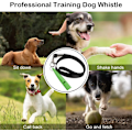 Miniatyrbillede 4 af 7: 2 stk. Hunde Fløjte til at Stoppe Gøende Nabohunde, Lydløse Fløjter Nemme at Bære, Professionelt Hunde Træningsværktøj med Sort Lanyard (Grøn)