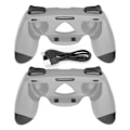 Miniatyrbilde 1 av 7: Håndtak Stativ Lader for Switch Slitasjebestandig Spillkontroller Stativ Lader Svettebestandig Håndtak Kit for SwitchGrå