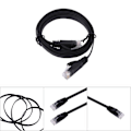 Miniatyrbilde 6 av 6: RJ45 CAT6 Ethernet nettverkskabel Flat LAN-kabel UTP Patch Router-kabler 1000M 1 meter