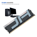 Miniatyrbillede 6 af 7: Desktop-dele DDR4 2666MHZ PC4-21300u 8G hukommelsesmodul med RGB-lysbjælke til daglige behov