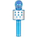 Miniatyrbillede 1 af 5: Håndholdt Bluetooth Karaoke Mikrofon - Sjovt fødselsdagssang legetøj til børn i alderen 3 4 5 6 7 8 9 10 år piger og drenge (blå) Besøg IJO Store