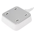 Miniatyrbilde 3 av 7: XBX07A 4-porters USB Hjemme AC Vegglader 4 USB 5A Lader Hvit