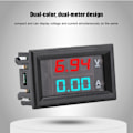 Miniatyrbild 7 av 7: 0-100V 0-10A Mini Dubbla Färger LCD Digital Voltmeter Ammeter Volt Ström Amp Tester