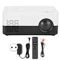 Miniatyrbilde 1 av 7: 1080p Full High Definition Bærbar Mini Projektor Smart Hjemmekino Svart Hvit 100‑240VEU Plugg