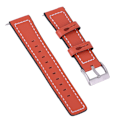 Miniatyrbillede 5 af 7: Læderrem til smartwatch, kompatibel med Fitbit Versa (orange)