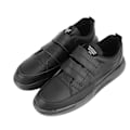 Miniatyrbillede 1 af 5: Herre Low Cut Sportsko 2 Rem Strop Velcro Fodtøj PU Læder Tyk Solet Casual Sko Black 40