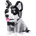 Miniatyrbillede 1 af 5: Mini Byggeklodser Dyresæt, DIY Mikro 3D Byggelegetøjs Klodser (Husky 973stk)