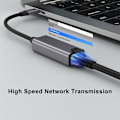 Miniatyrbillede 4 af 7: USB C til Ethernet-adapter, Type-C til RJ45 Gigabit Ethernet USB C til 10/100/1000 Gigabit Ethernet LAN-netværksadapter til iPhone 15 Pro Max