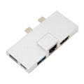 Miniatyrbilde 6 av 7: Dual USB C-utvidelseshub - Profesjonell 7-porters Plug and Play 5 Gbps dataoverføring USB C-hub for Surface Pro 8 9 X