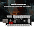 Miniatyrbild 7 av 7: Arcade Game USB Encoder Knappstyrenhet för Raspberry Pi Värd PC Spelmaskin Svart CY-822C