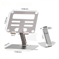 Miniatyrbillede 6 af 6: Kvalitet Tablet Stand, Justerbar Foldbar Øjenhøjde Aluminium Solid Tablets Holder til iPad Serie, Samsung Galaxy Tabs osv.