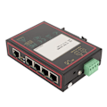 Miniatyrbillede 1 af 7: Industriel Ethernet-switch 5 porte 100 Mbps DIN-skinne IP40-beskyttelse Uadministreret netværksswitch til overvågningsindustrien