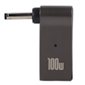 Pikkukuva 1 / 7: TYPE C naar DC Adapter PD Snelle Oplaad Chip Elleboog Ontwerp Compact Draagbaar 100W Notebook Stroom Adapter 3x1.1mm