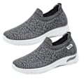 Miniatyrbild 1 av 5: Herr Mesh Sneakers Andas Bekväm Dämpning Vikningsresistent Mjuk Sula Stilig Herr Casual Skor Gray 40