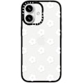 Miniatyrbillede 1 af 6: Kompakt iPhone 16 Cover [1,2 m 2X Militær Standard Drop Beskyttelse/Slankt/Letvægt] - Små Tusindfryd - Hvid - Klar Sort