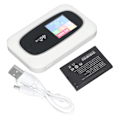 Miniatyrbilde 3 av 7: 4G WiFi Hotspot Reise-Router LED-Display-Bildschirm Wireless-Router mit SIM-Kartensteckplatz für Smartphone Laptop Weiß