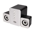 Miniatyrbillede 5 af 7: USB-computerhøjttaler Dynamisk RGB-baggrundsbelysning Bærbar højttaler med subwoofer til musikfilmspil Hvid glitter-stil