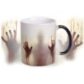 Miniatyrbillede 2 af 6: Anjiyoyo The Walking Dead Krus Farveskiftende Varmefølsomt Keramisk 11oz Kaffe Krus Overraskelse Gave