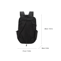 Miniatyrbilde 5 av 5: Mann Ryggsekker Lett Laptop Business Reiseveske med USB-ladeport for Skole Utendørs Polyester Black