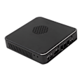 Miniatyrbillede 7 af 7: Stationær computerkabinet God varmeafledning Ekstraordinær kompakt sort Mini HTPC-kabinet til hjemmevideokomputer