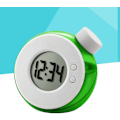 Miniatyrbild 3 av 5: Vattenkraft Saati - Dostu Saat Digital Väckarklocka Digital Väckarklocka Batterilös Vattenklocka LED-skärm Klocka (Grön)