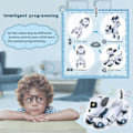 Miniatyrbild 3 av 9: Robot Hund Leksaker för Barn, Programmerbar Robot Valp, Interaktiv Robot Hund Present, Följ & Touch Funktion RC Robotar Hund med Sång och Dans