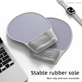 Miniatyrbillede 3 af 7: Musemåtte med håndledsstøtte Ergonomisk skridsikker silikonebase Gamingtilbehør Understøtter computer silikone musemåtte purple
