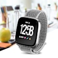 Pikkukuva 7 / 7: Pehmeä nailonlenkkinen kudottu rannekoru Fitbit Versa -älykelloon (Seashell)