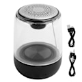 Pikkukuva 1 / 7: Bluetooth 5.0 Langaton Kaiutin Melunvaimennus HIFI Stereoääni Subwoofer LED-valolla Musta