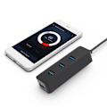 Pikkukuva 4 / 7: ORICO W5PH4-U3 Laajennuskeskitin USB3.0 5Gbps OTG matkapuhelimille, tableteille ja tietokoneille