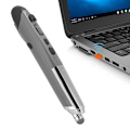 Miniatyrbillede 7 af 7: Pen-type mus, computer stylus, håndskrift, laser, kapacitiv, trådløs 2.4G, personlig (grå PR-08)