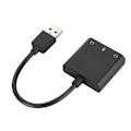 Pikkukuva 3 / 7: USB-ulkoinen äänikortti, mikrofonin ja kuulokkeiden sovitin, riippumaton äänikortti kannettavalle tietokoneelle ja pöytätietokoneelle
