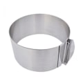 Miniatyrbilde 4 av 5: Justerbar kakeformring 2-delt sett, 6-12 tommers kake mousse ring rustfritt stål (rund+firkant)