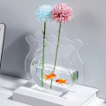 Miniatyrbilde 2 av 5: Fisketank Vase Transparent Tykk Akryl Glatting Enkel Moderne Liten Fisketank for Familie Kontor Sovesal Transparent