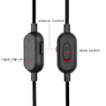 Miniatyrbillede 2 af 5: For G433 Kabel 2.0M Aux Ledning Udskiftning til Logitech G433 / G233 / G Pro/G Pro X Gaming Headset med Inline Mute og Lydstyrkekontrol på PS5 / PS4 /
