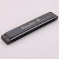 Miniatyrbillede 2 af 5: Sæt med 2 Key of C 24 Hul C Tone Polyfoni Farve Harmonika med Etui til Begyndere Studerende Børn（ Blå, Sort）