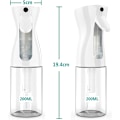 Pikkukuva 2 / 5: 200 ml:n jatkuva vesisumutin suihkepullo tyhjä hieno sumu kampaamo kampaus suihkepullo kiharille hiuksille, kodin puhdistus 7,05 unssia/200 ml, vihreä