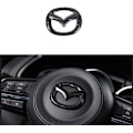 Pikkukuva 1 / 4: MAXDOOL Punainen ohjauspyörän kannen tarra paljettikehys Mazda 3 6 CX-3 CX-5 CX-9 sisätilojen lisävarusteet