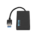 Miniatyrbillede 5 af 7: USB3.0 Hub 4 porte God varmeafledning 5 Gbps højhastighedsoverførsel USB3.0 Splitter Dockingstation Sort