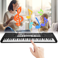 Miniatyrbillede 3 af 5: 61 Tangenter Bærbart Elektronisk Orgel Børn Digital Keyboard med Mikrofon Musik Legetøj